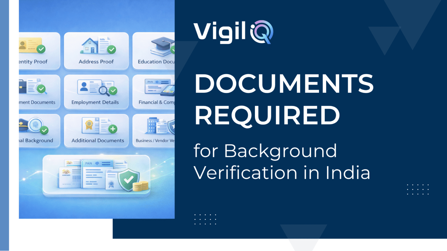 Requisite Background Documents Required for Background Verification in India