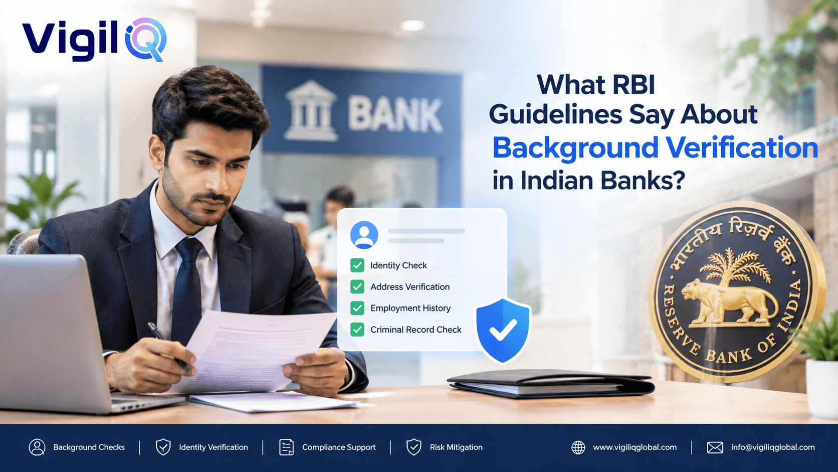 What Are the Compliance Requirements for Background Verification in Indian Banks (RBI Guidelines)?